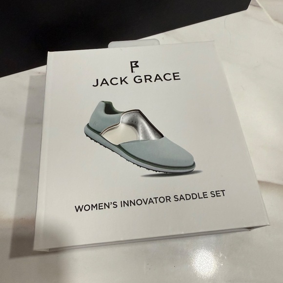 NWT Jack Grace Women's Golf Shoes and extra saddle cover, never worn, Size 7.5 - Picture 6 of 11